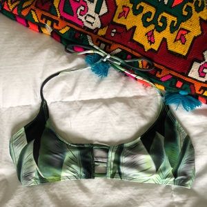 Palm leave bikini top